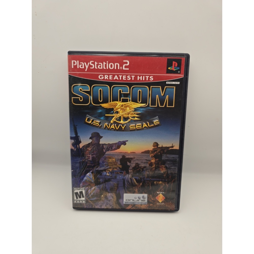 SOCOM: U.S. Navy SEALs Greatest Hits (Sony PlayStation 2 PS2) M Case+Manual